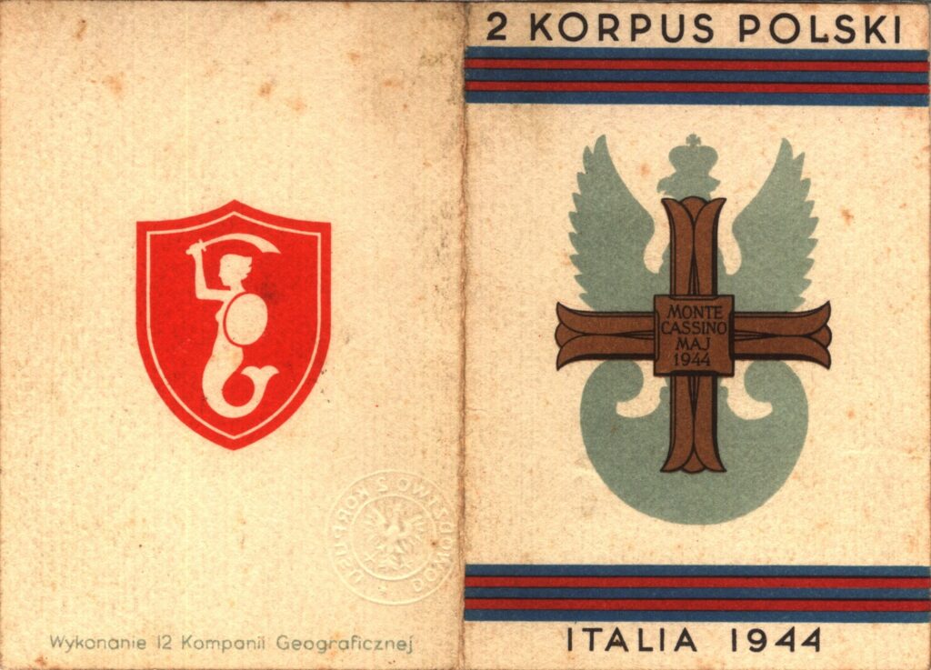 Krzyż Pamiątkowy Monte Cassino - legitymacja