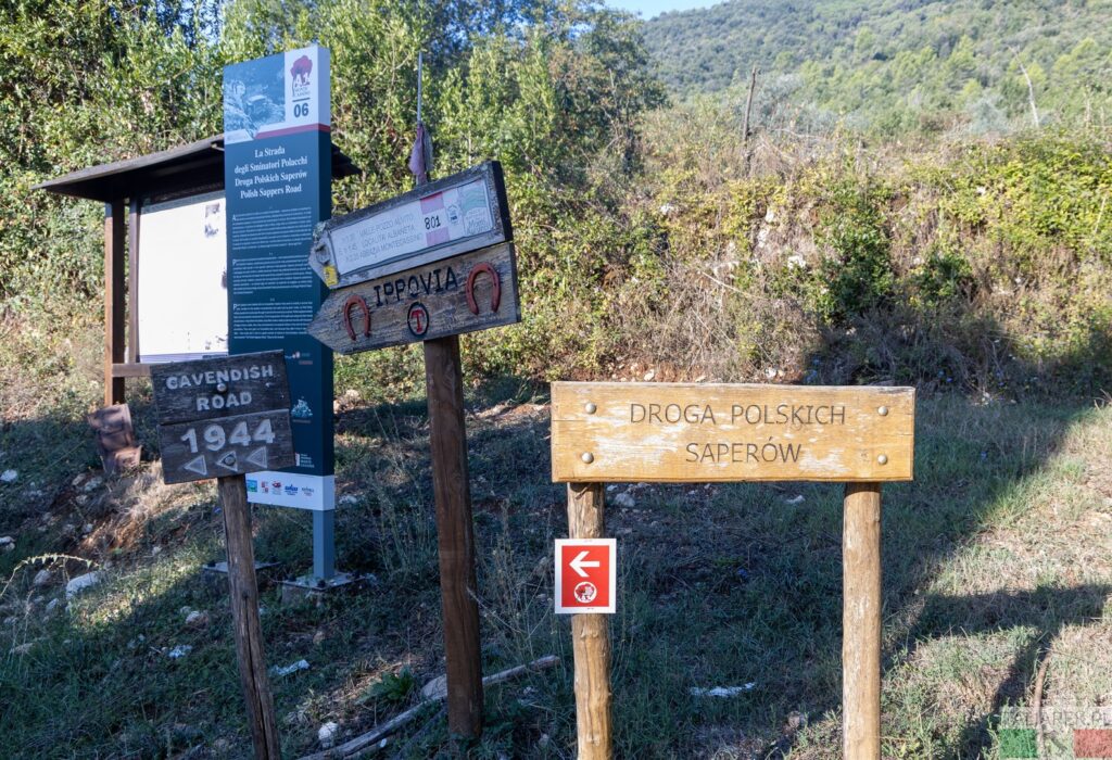Droga Polskich Saperów - przewodnik Monte Cassino i okolice