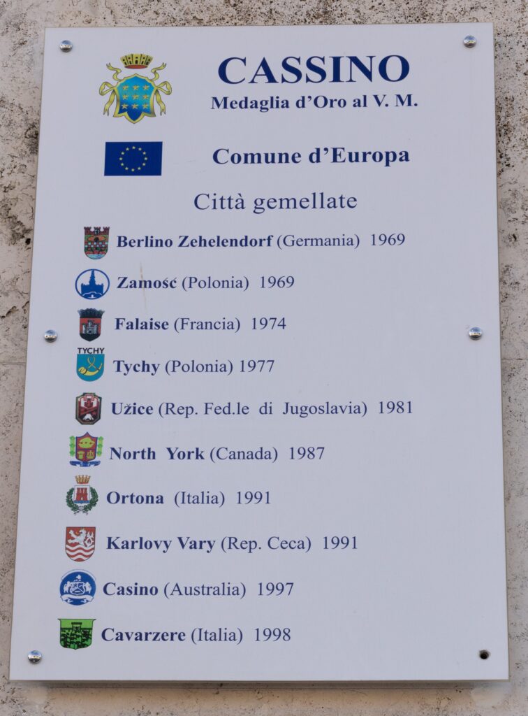 Cassino - lista miast partnerskich