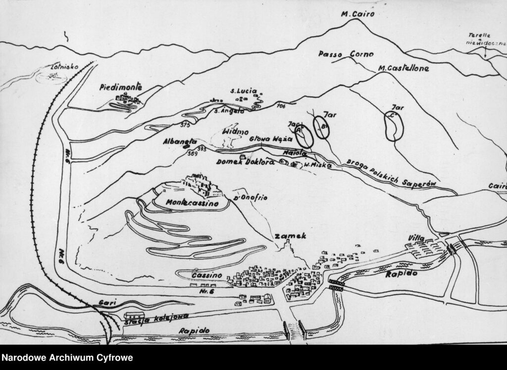 Rozkaz generała Andersa. Pole bitwy o Monte Cassino. Pole bitwy