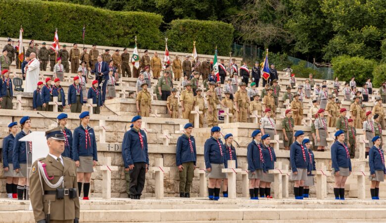 Monte Cassino - obchody 80 rocznicy bitwy - 18 maja 2024.