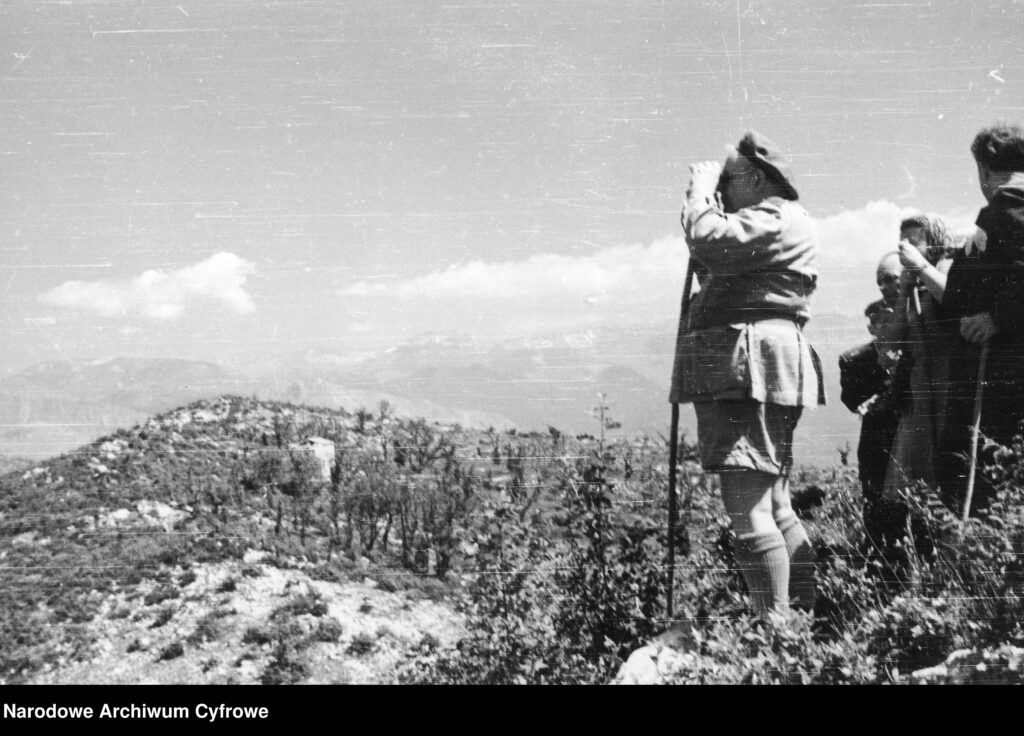 Melchior Wańkowicz w okolicach Monte Cassino (maj 1944)