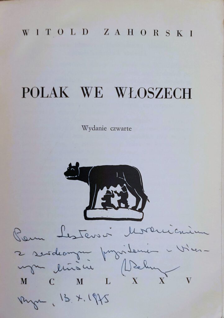 Witold Zahorski - "Polak we Włoszech"