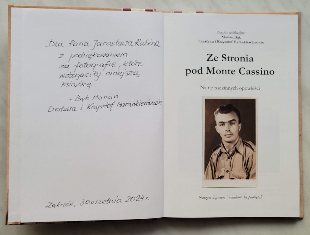  Ze Stronia pod Monte Cassino - dedykacja