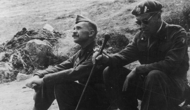 Generałowie Nikodem Sulik i Zygmunt Bohusz-Szyszko (maj 1944)