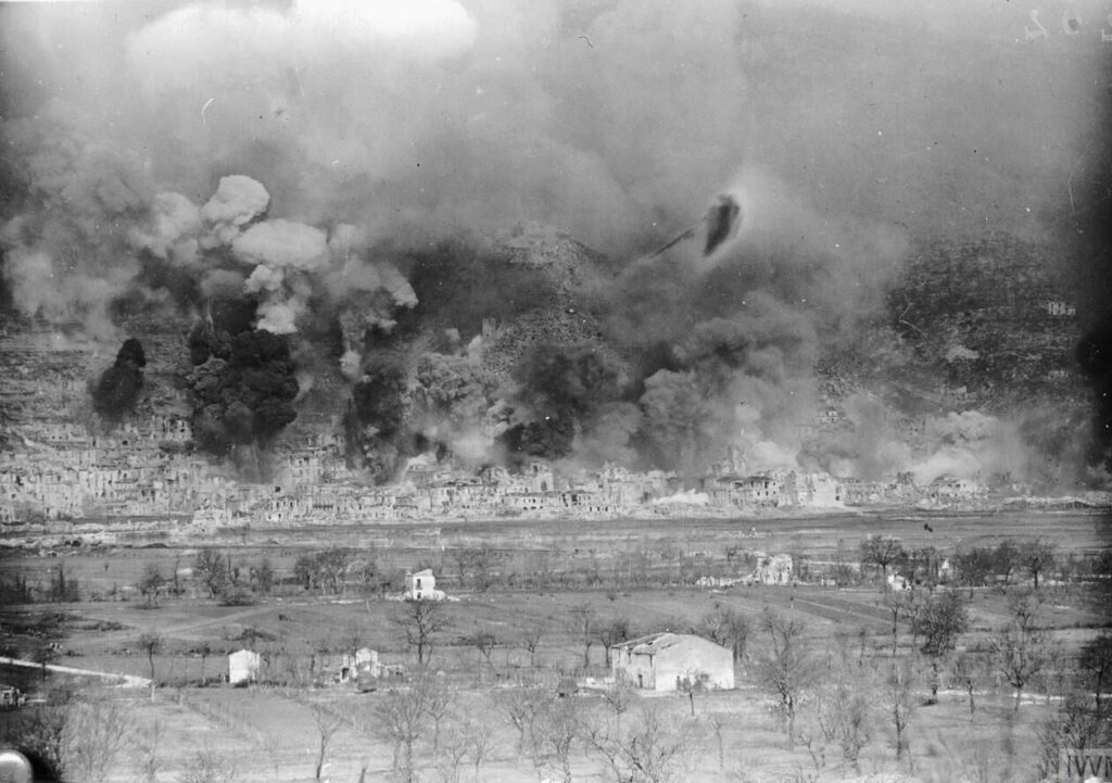 Bombardowanie Cassino 15.03.1944