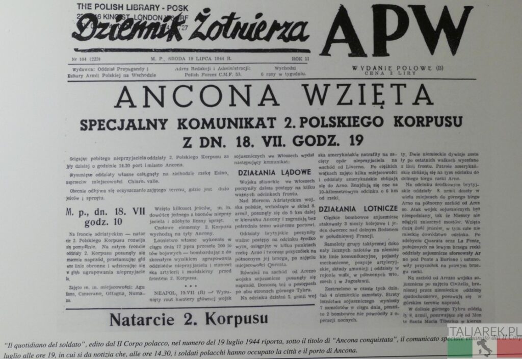 "Ankona wzięta" - Muzeum wyzwolenia Ankony, Offagna