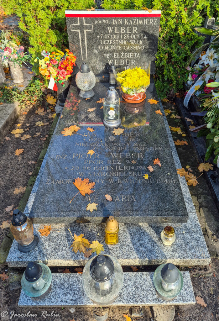Jan Kazimierz Weber - nagrobek Pro Memoria