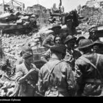 Szlakiem Pułku 6 Pancernego w okolicach Monte Cassino - żołnierze Pułku w Piedimonte, maj 1944